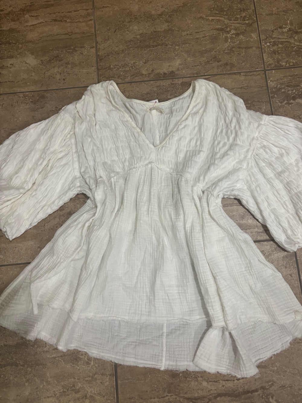 Free People We the Free Flower Power Gauze Top
